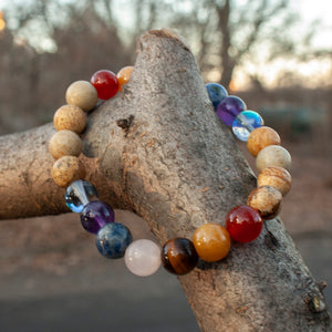 "Hunter" Semi-Precious Crystal Bracelet